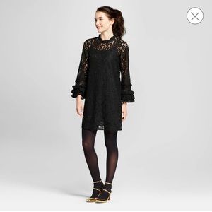 Who What Wear Target Black Lace Dress